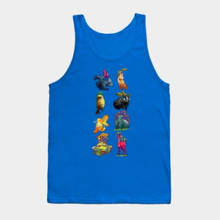 Mushroom Animals Tank Top